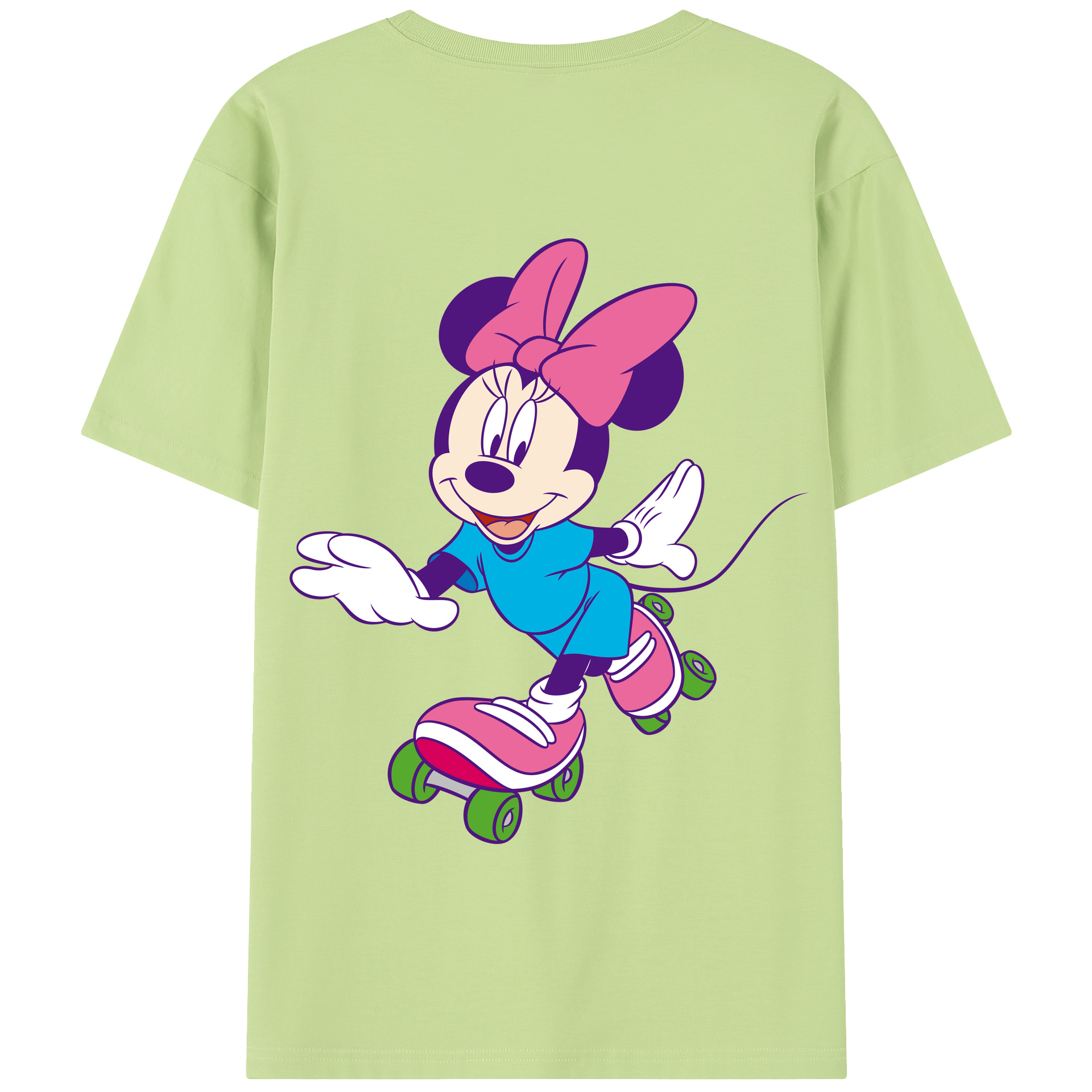 （画像用） ミッキーマウス Mickey Mouse 綿100％半袖Tシャツ（背面プリント）